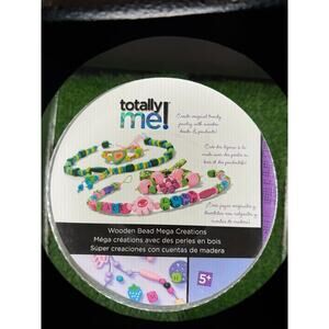 Large Round Bin of Beads and String Craft Kit for Bracelets &Necklaces